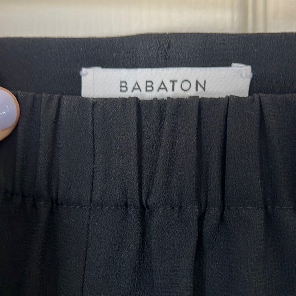 BABATON white-striped, tapered pants with pocket. - Picture 1 of 6